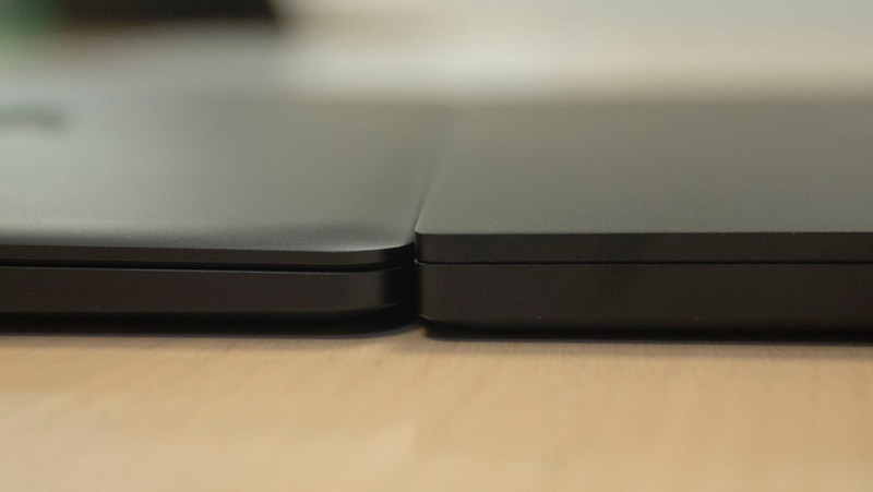 60-percent thinner seems a stretch. It’s noticeably squarer.